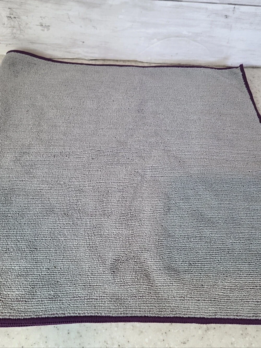 Norwex Body Cloth Hand Towel Set 2 Microfiber Bath Shower Purple Gray 14x27